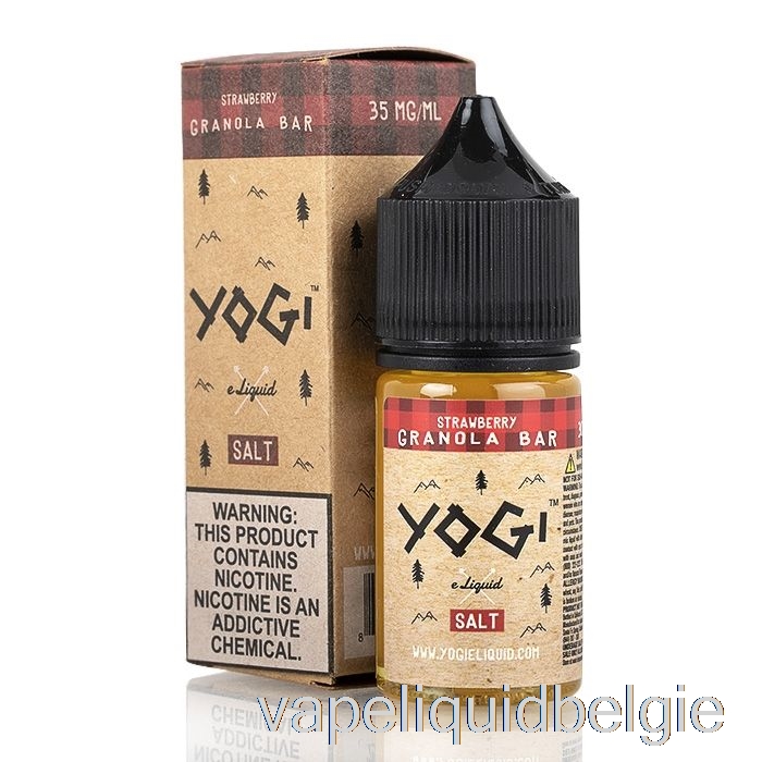 Vape Vloeibare Aardbei Mueslireep - Yogizouten E-vloeistof - 30ml 50mg